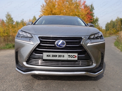 Накладка решётки радиатора 12 мм ТСС для Lexus NX-200t 2014-2017