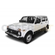 Пороги алюминиевые Rival Black New для Нива ВАЗ 2131 1993-2021