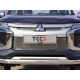Защита передняя овальная 75х42 мм ТСС для Mitsubishi L200 2019-2021